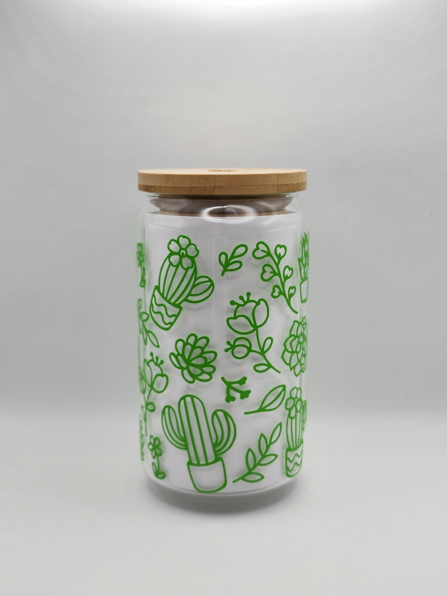 Nature Decal Glass Tumblers