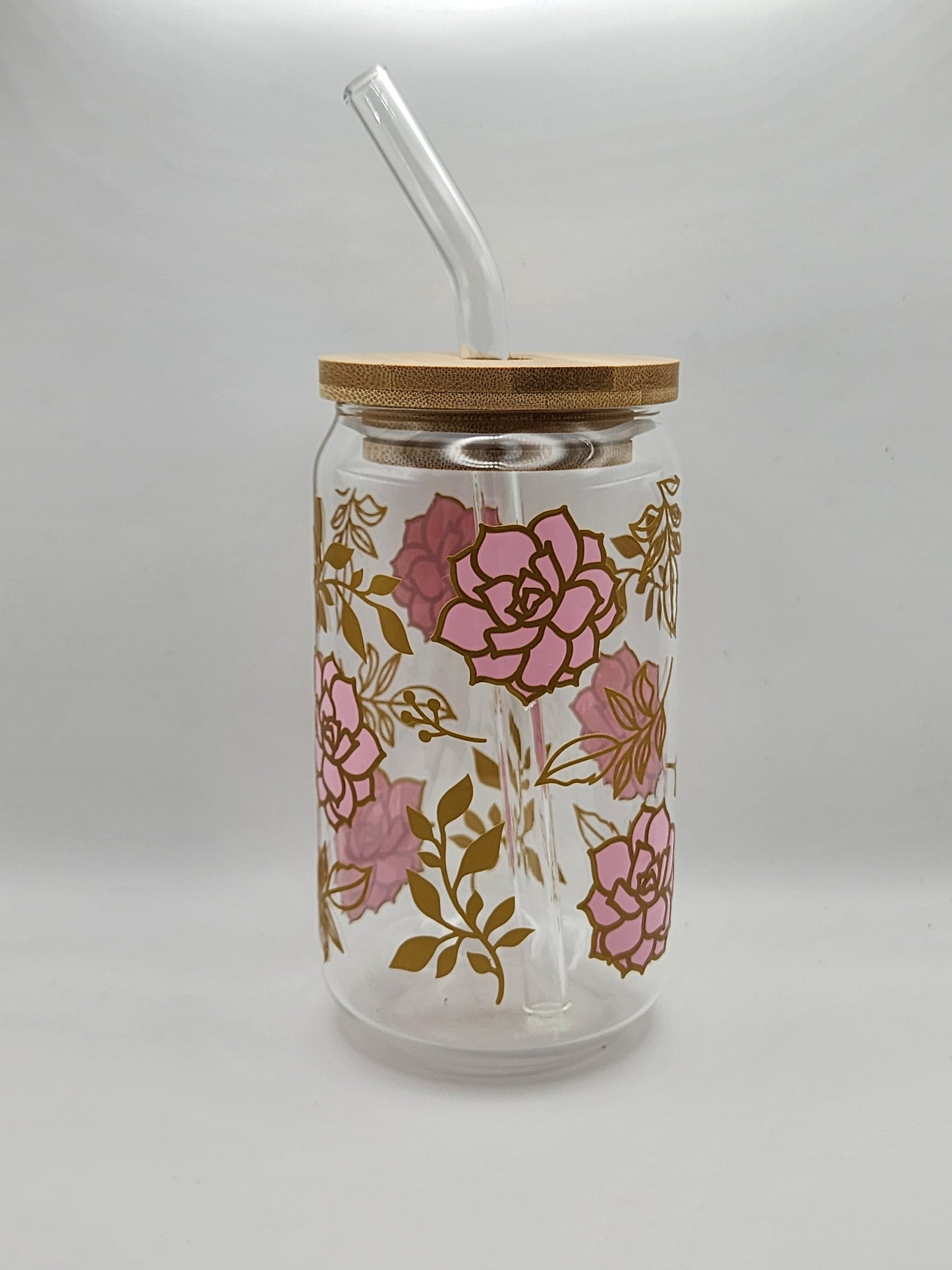 Nature Decal Glass Tumblers