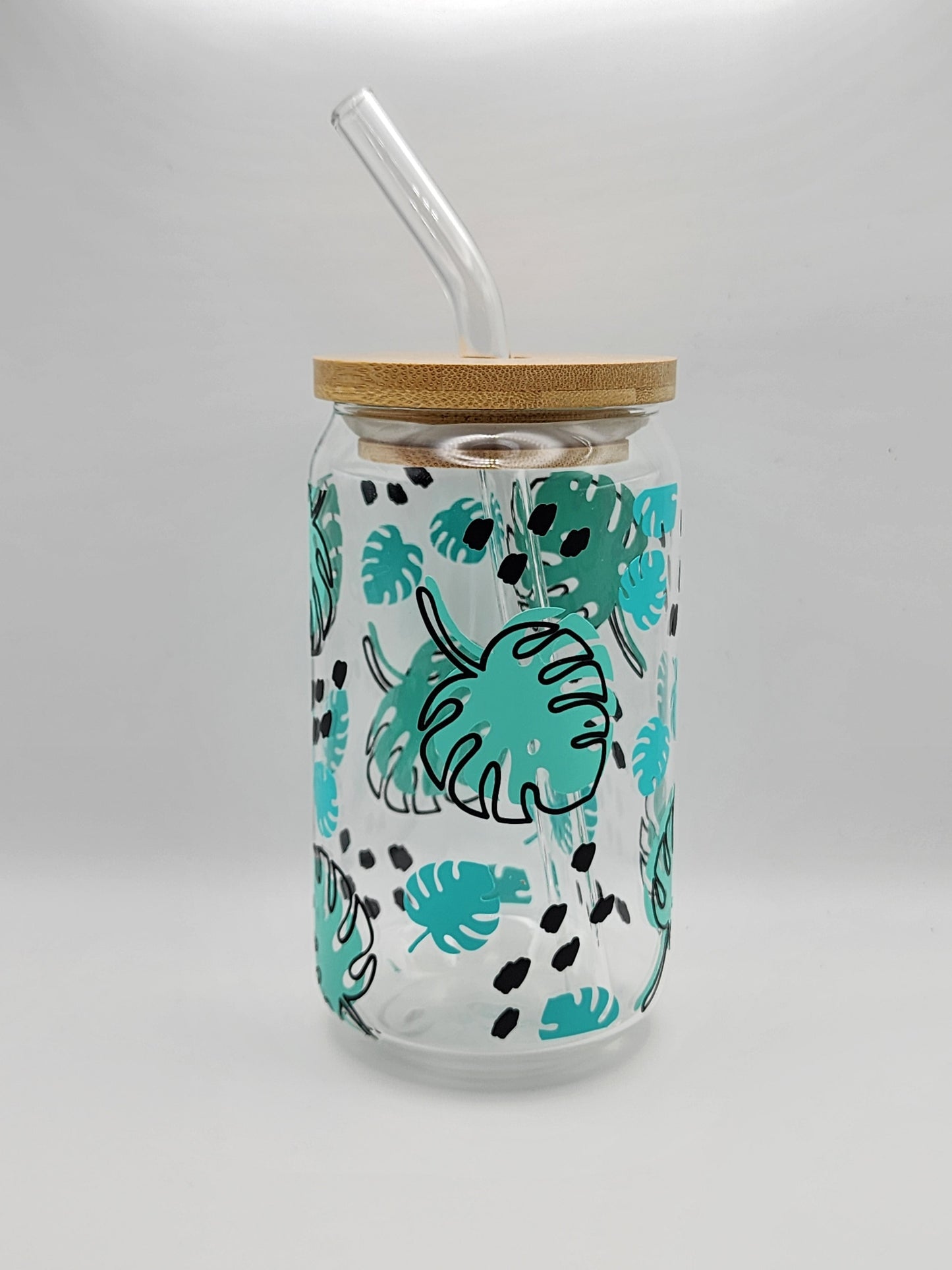 Nature Decal Glass Tumblers