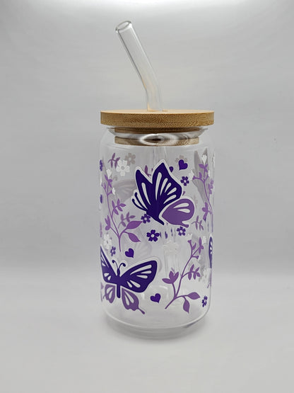 Animal Decal Glass Tumblers