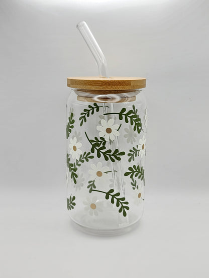 Nature Decal Glass Tumblers