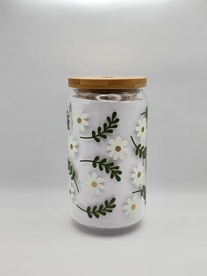 Nature Decal Glass Tumblers