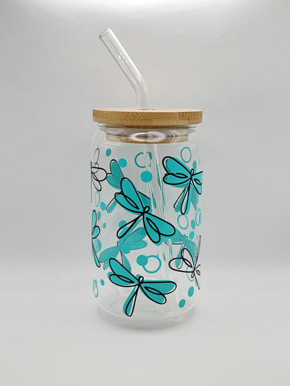 Animal Decal Glass Tumblers