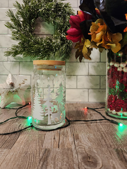 Christmas Beer Can Glasses