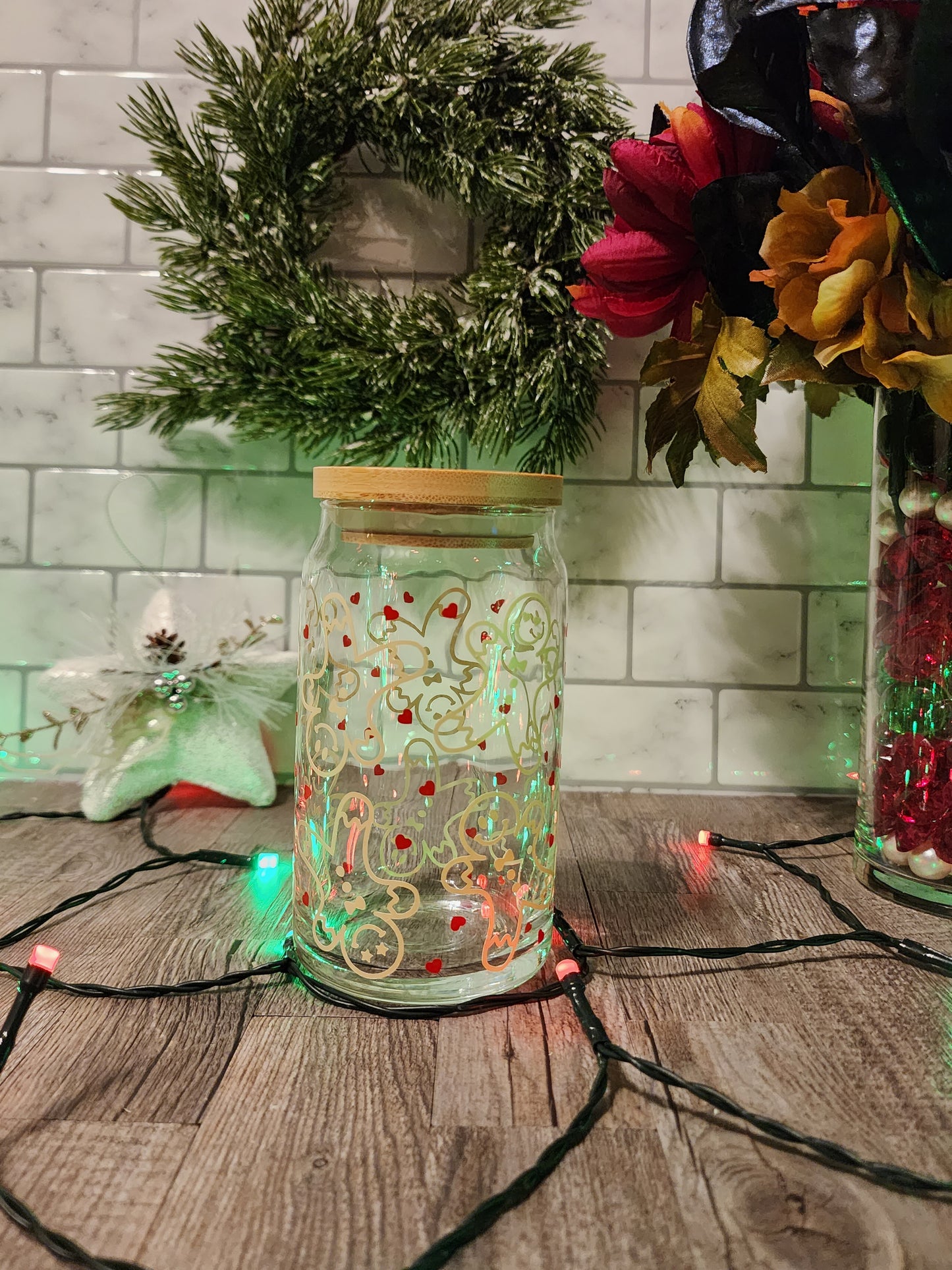 Christmas Beer Can Glasses