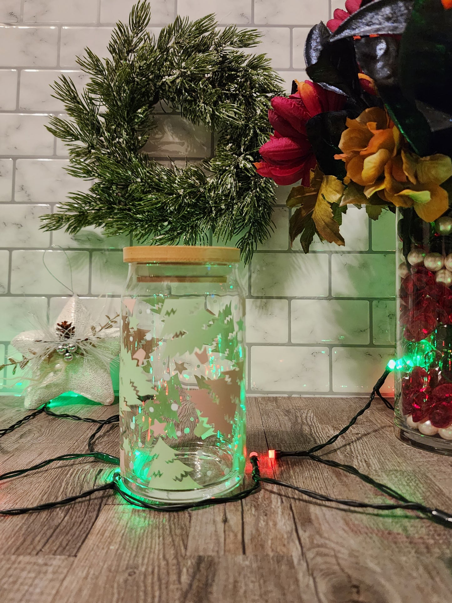 Christmas Beer Can Glasses