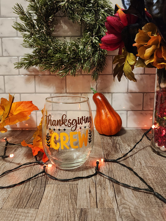 Thanksgiving Wine Glasses