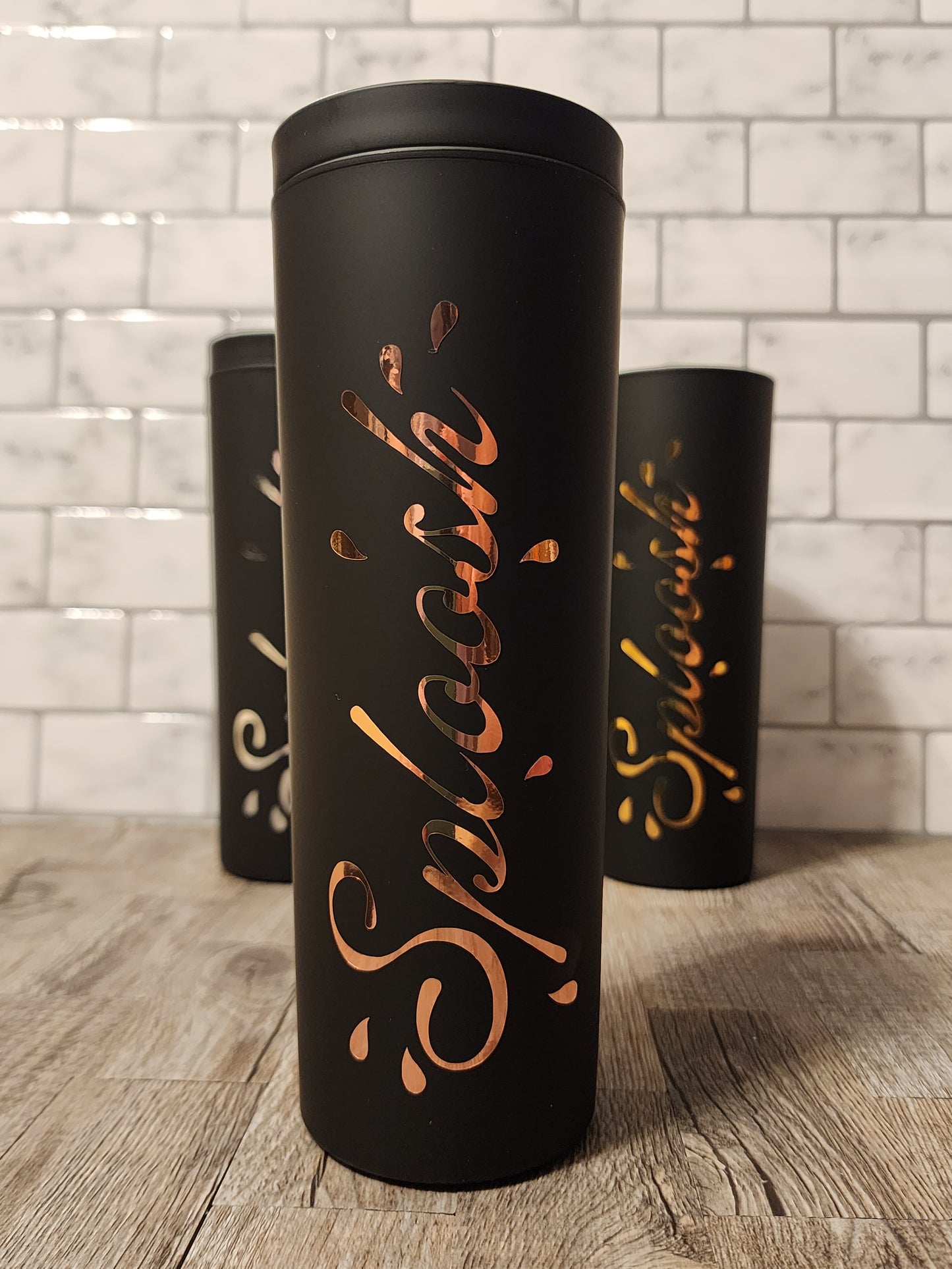 "Sploosh" Skinny Tumblers