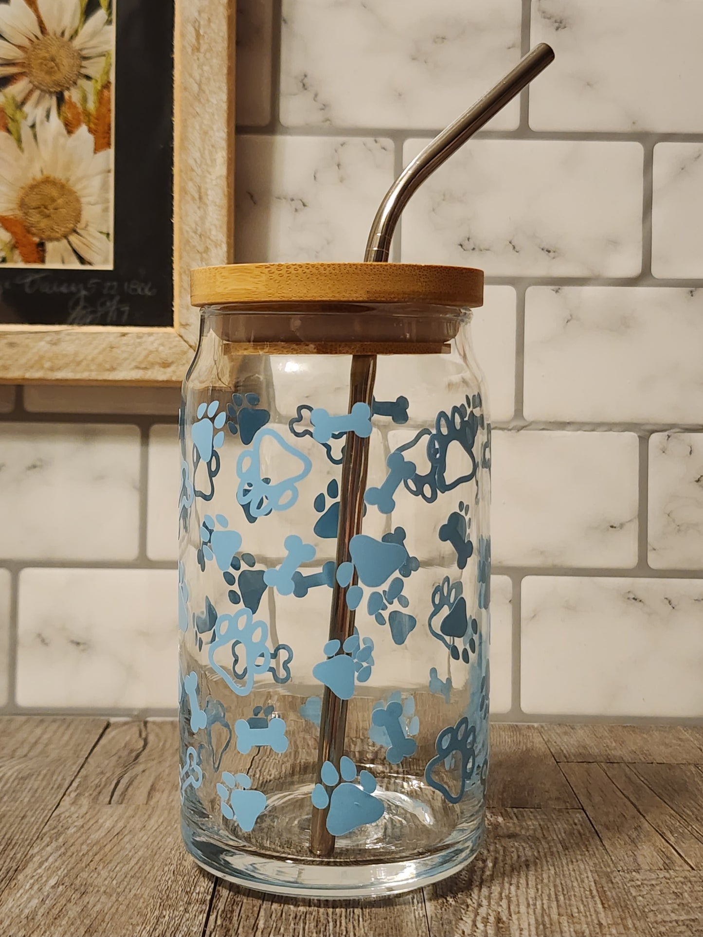 Animal Decal Glass Tumblers