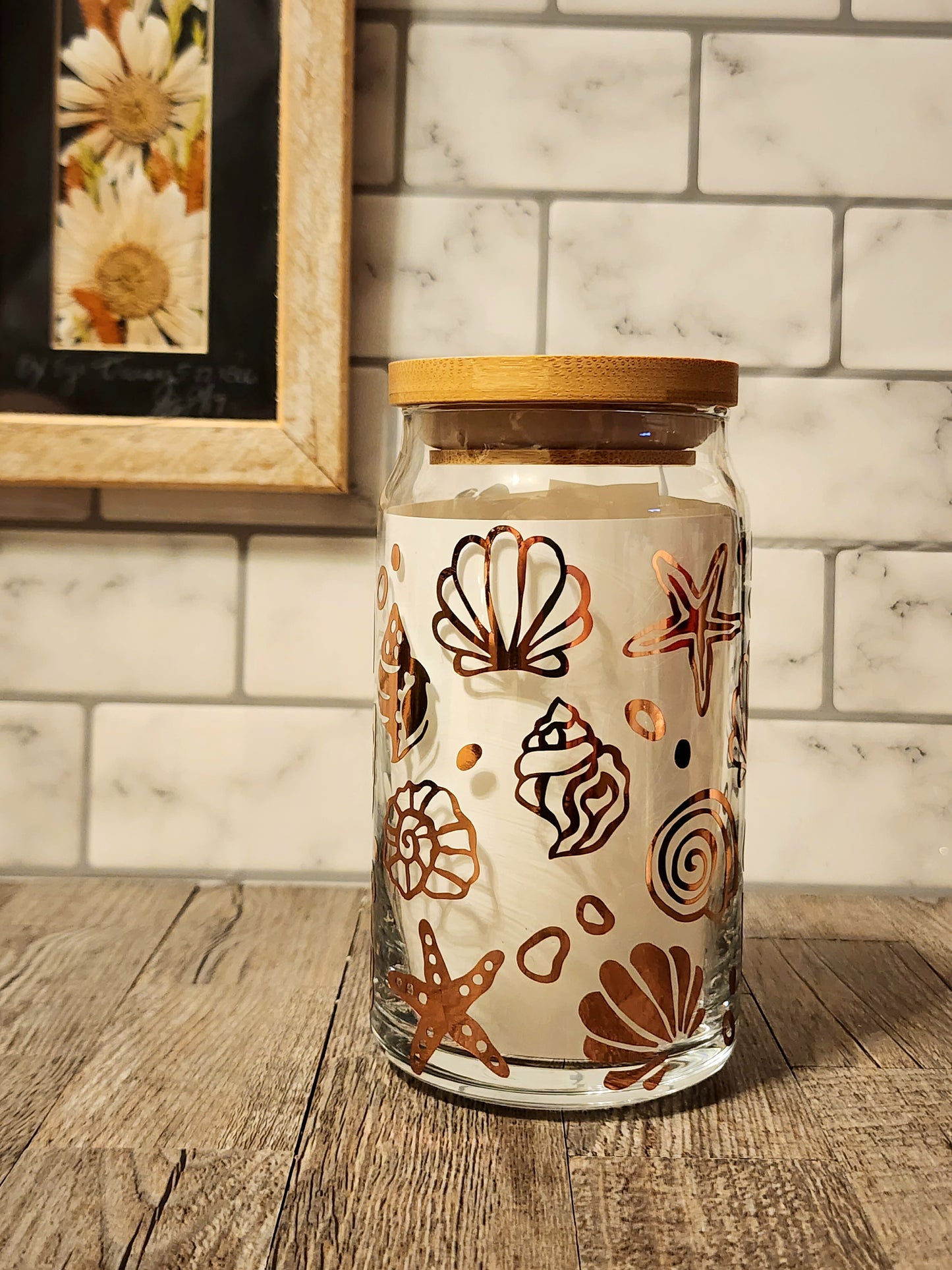 Nature Decal Glass Tumblers