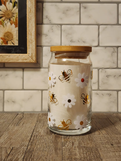 Nature Decal Glass Tumblers