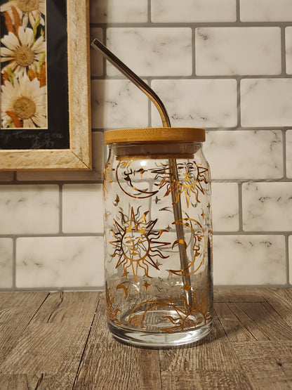 Nature Decal Glass Tumblers