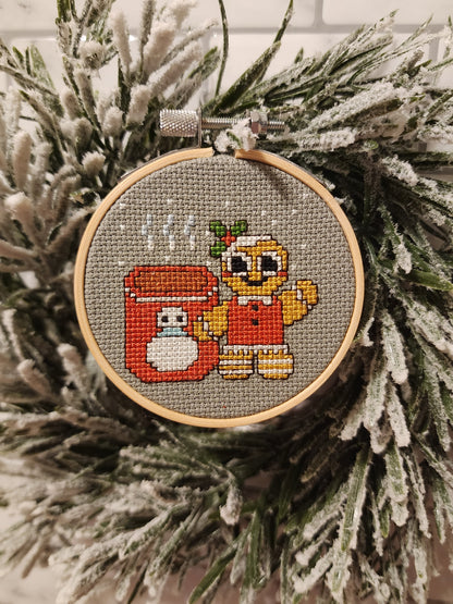 Hooped Cross Stitch Ornaments