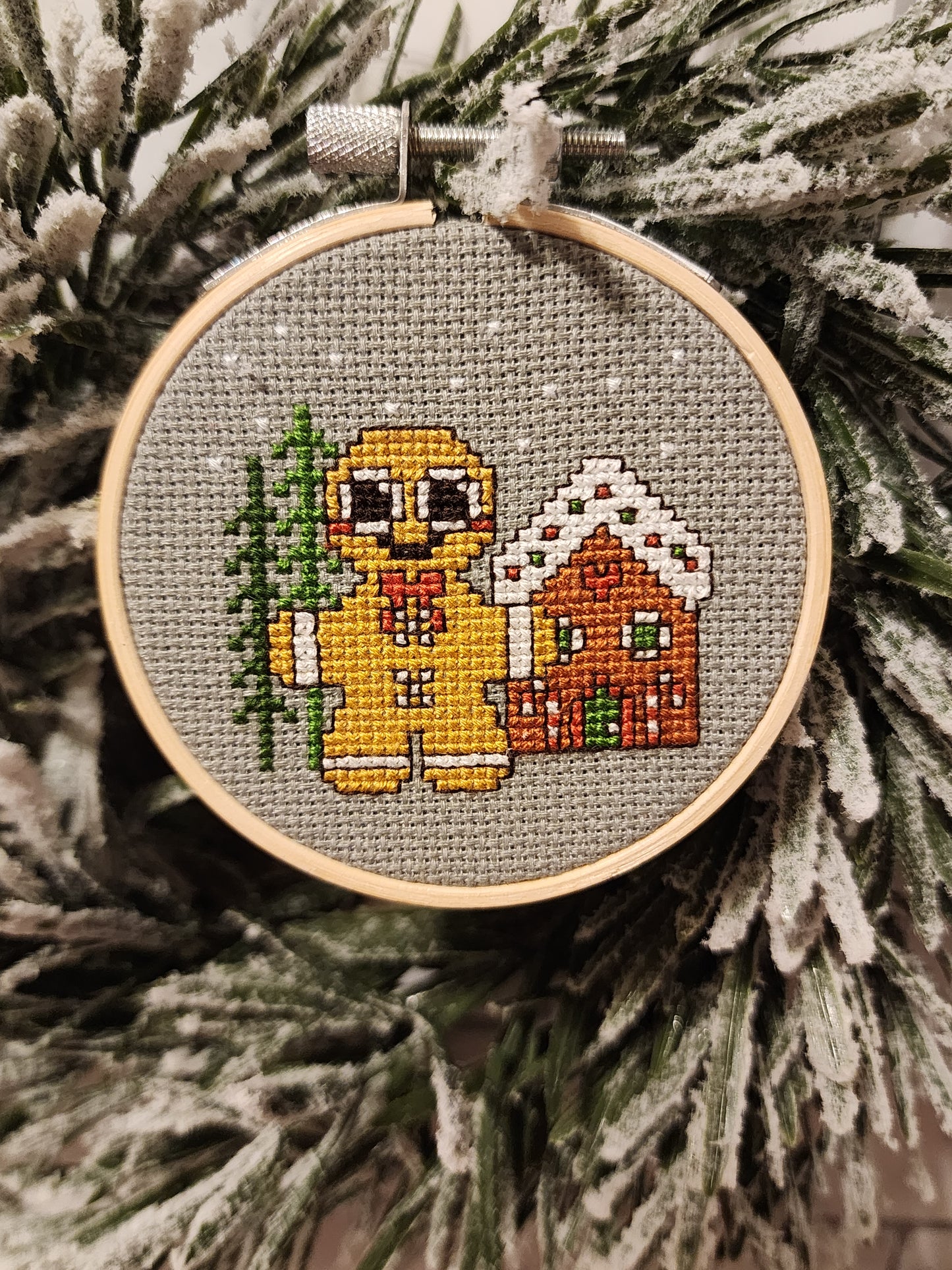 Hooped Cross Stitch Ornaments