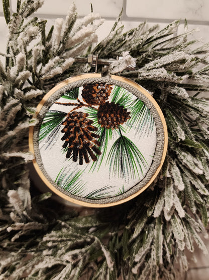 Hooped Cross Stitch Ornaments