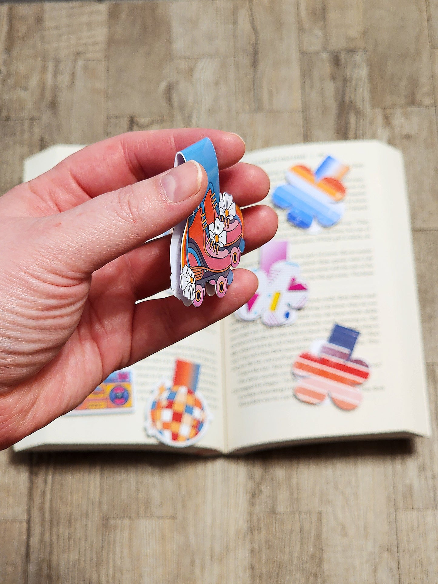 Retro Magnetic bookmarks