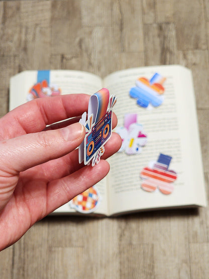 Retro Magnetic bookmarks