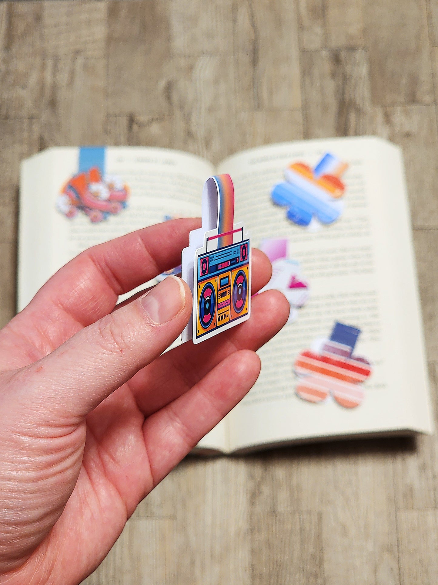 Retro Magnetic bookmarks