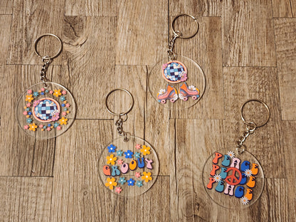 Retro keychains