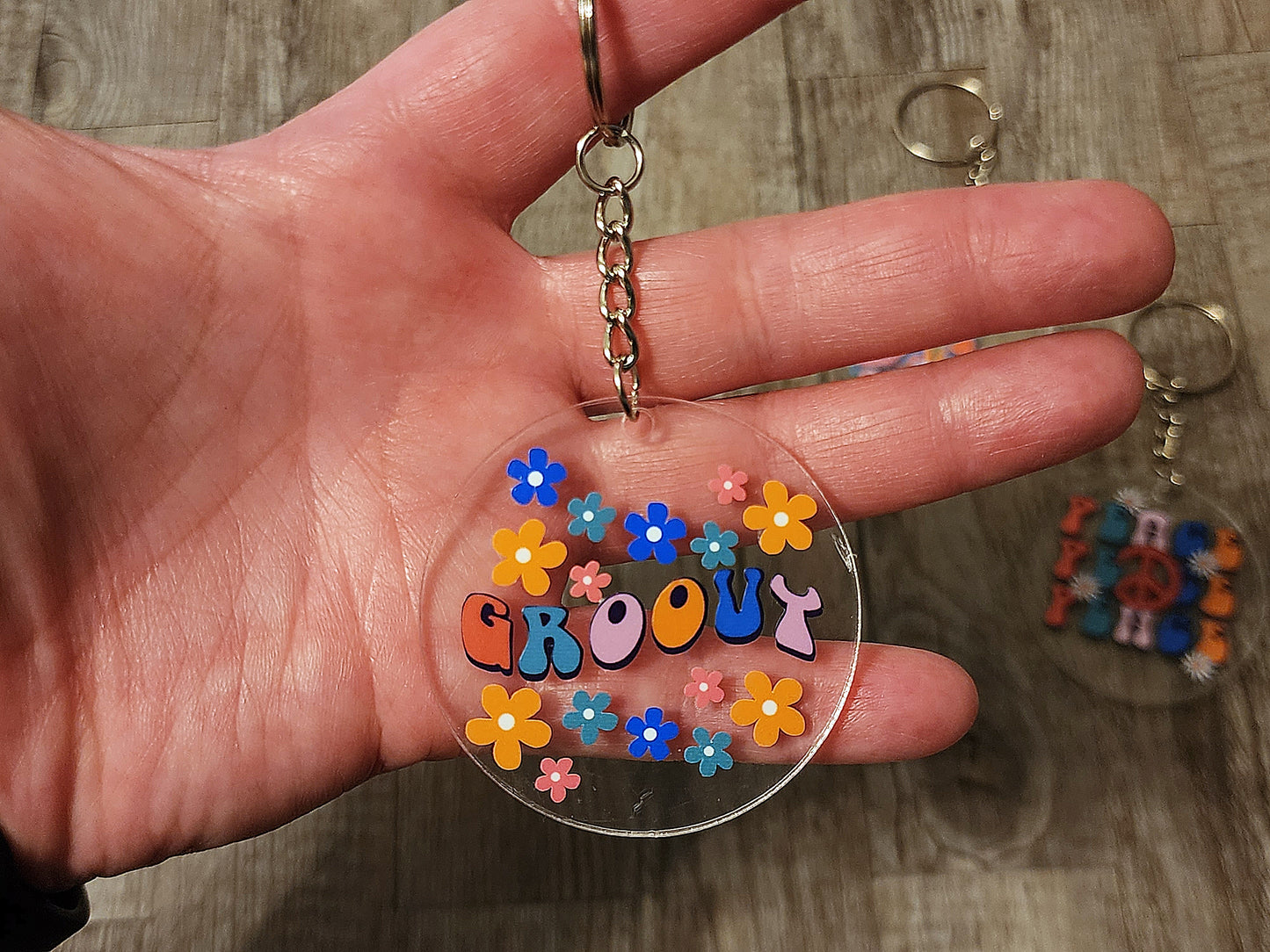 Retro keychains